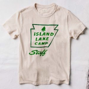 imogene + willie Cream Tee with Green Print